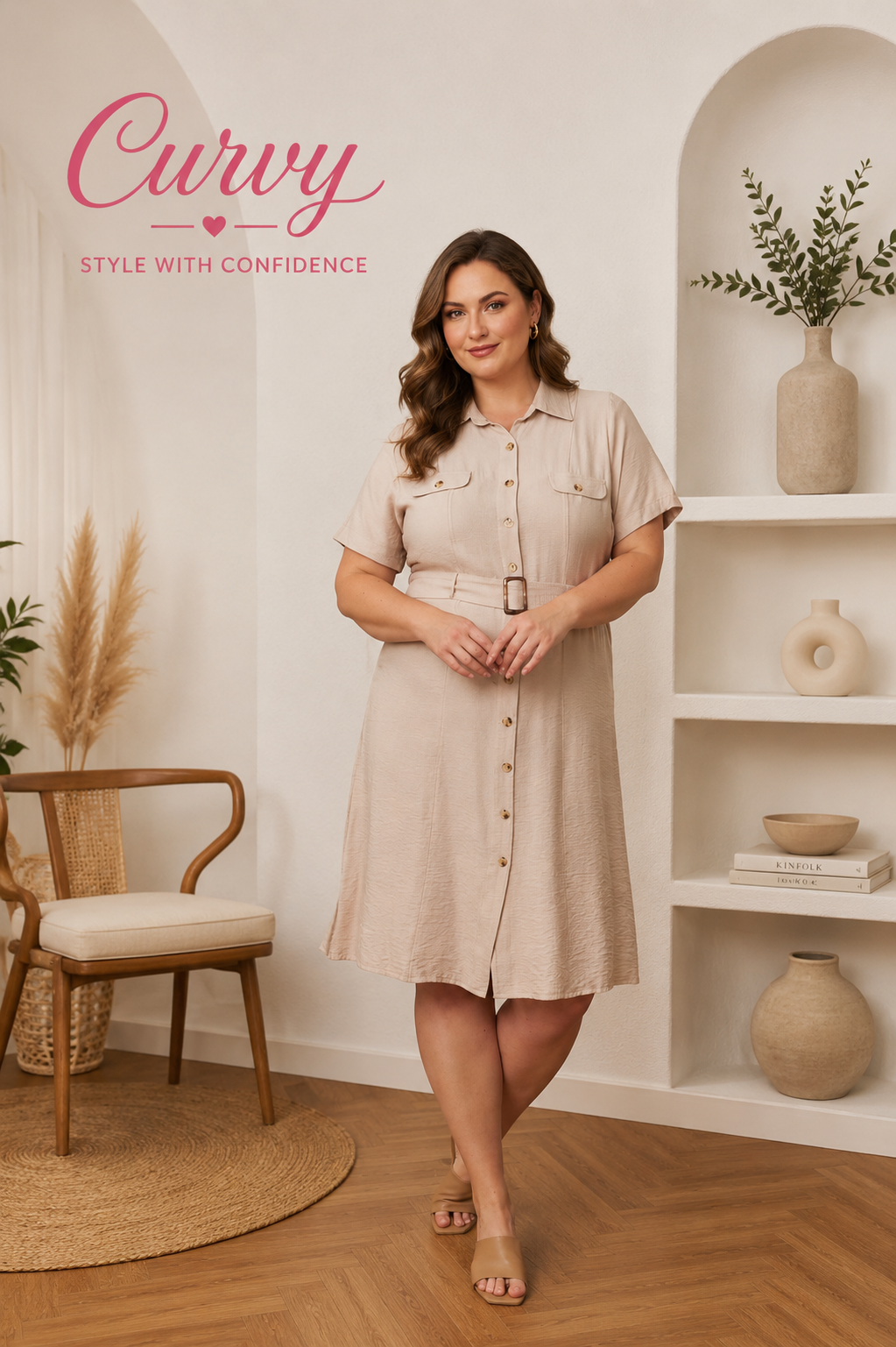 Elegant Belted Dress