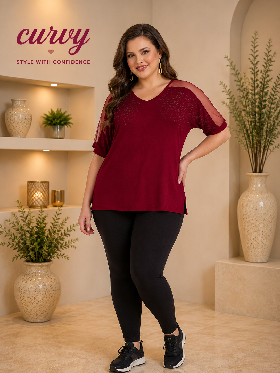 Ruby Elegance Top