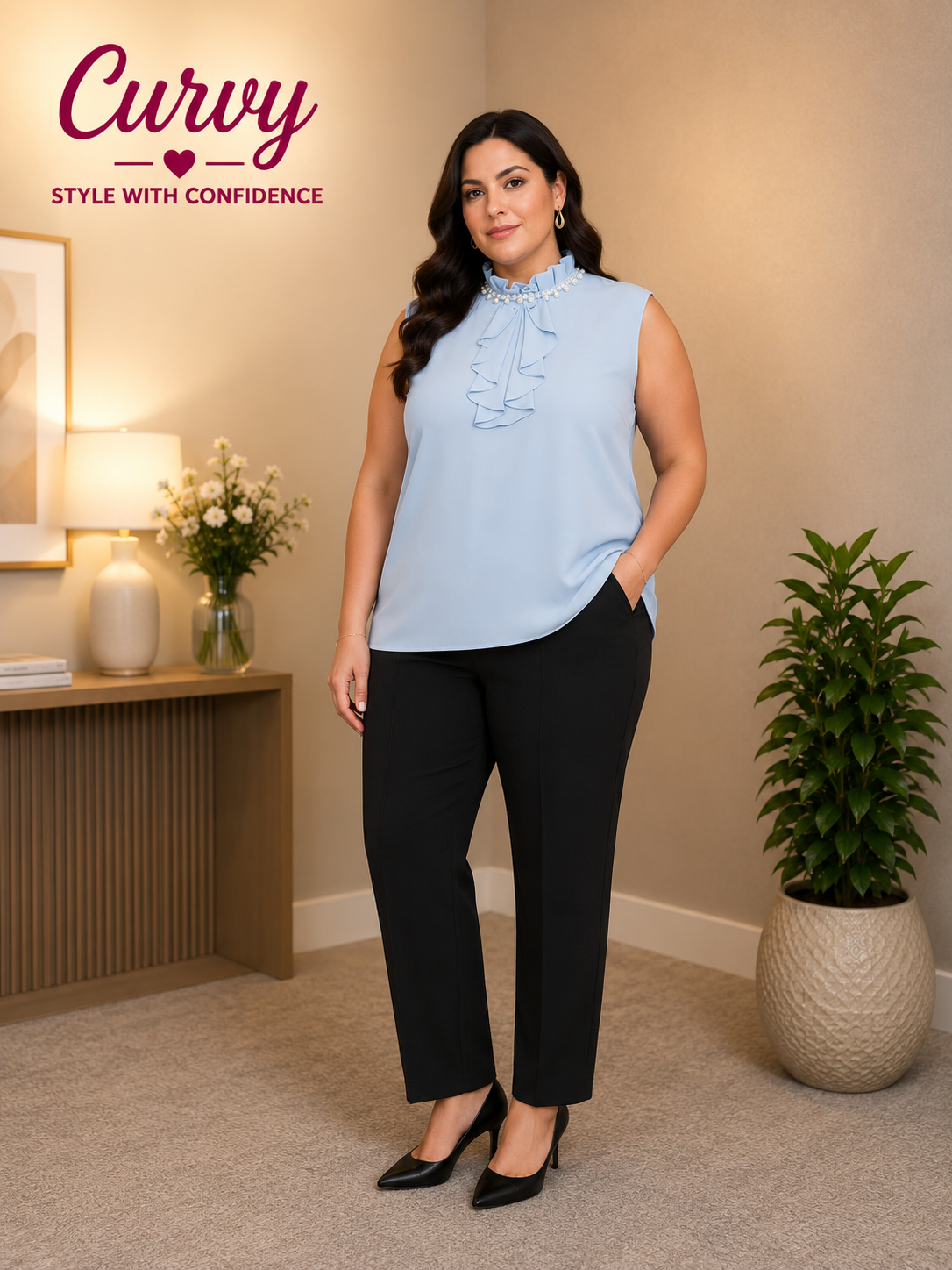 Azure Grace Blouse